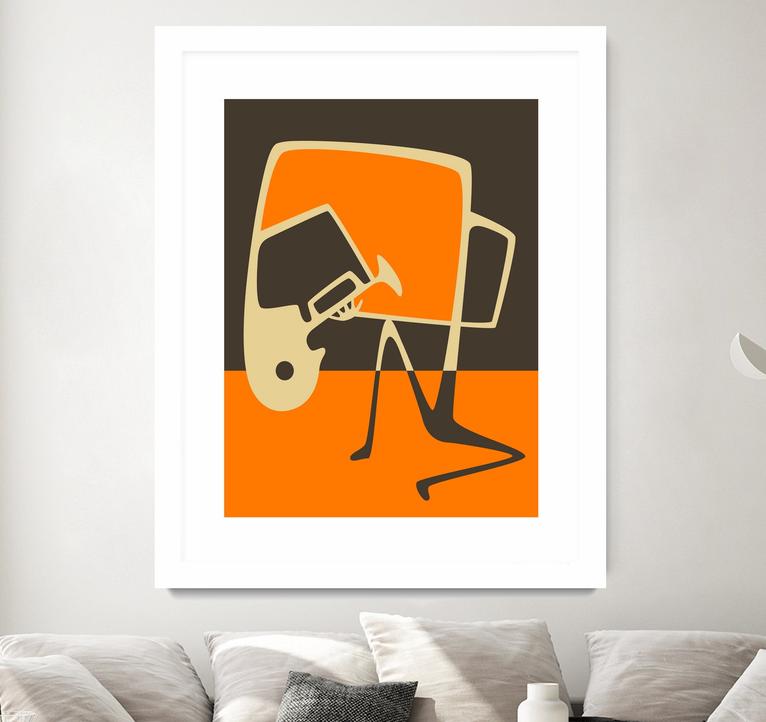 The Blues' Horn by Jazzberry Blue on GIANT ART - orange vector illustration