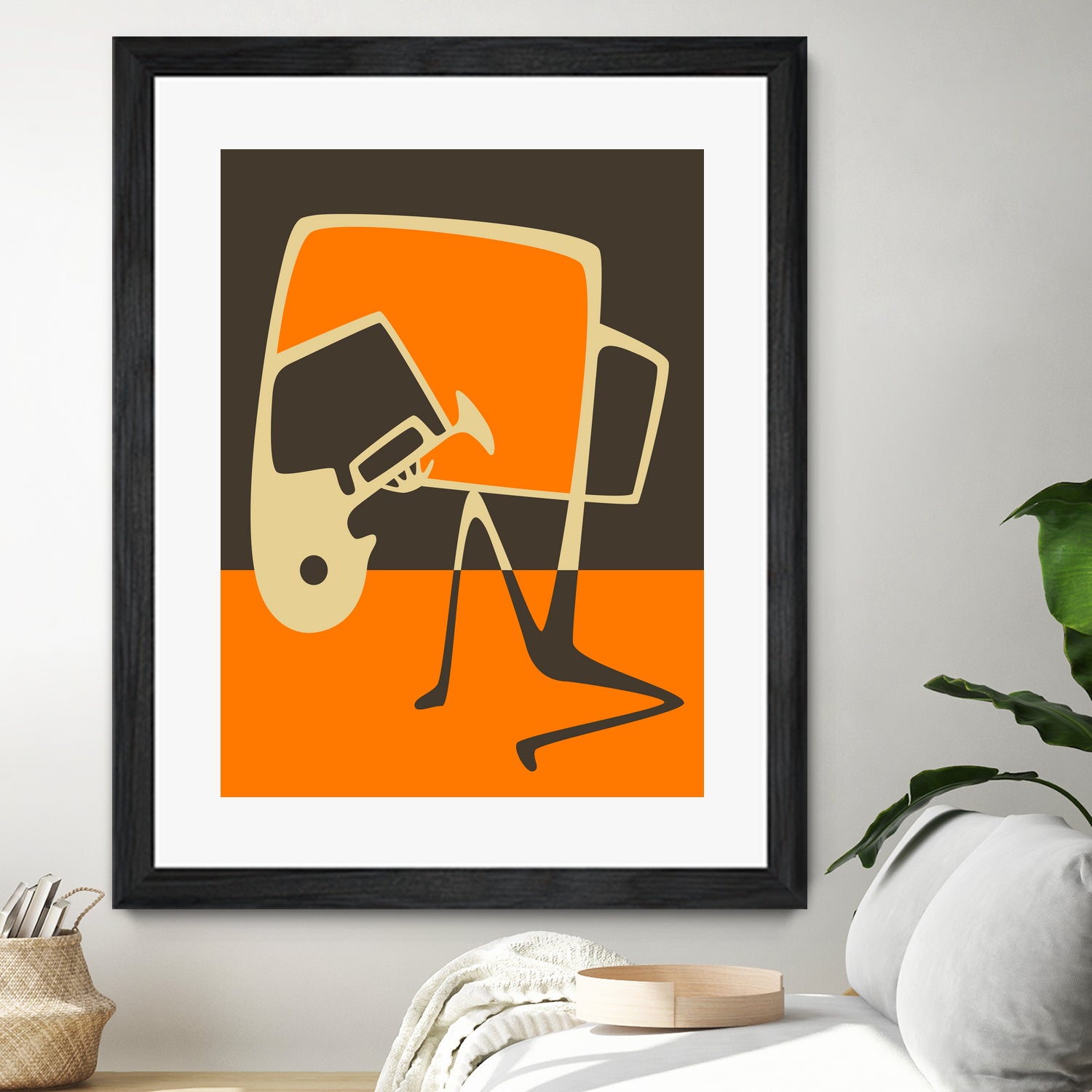 The Blues' Horn by Jazzberry Blue on GIANT ART - orange vector illustration