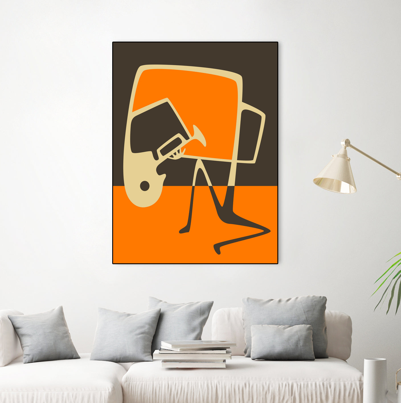 The Blues' Horn by Jazzberry Blue on GIANT ART - orange vector illustration