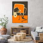 The Blues' Horn by Jazzberry Blue on GIANT ART - orange vector illustration