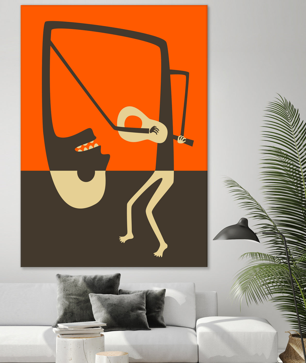 The Blues' Guitar by Jazzberry Blue on GIANT ART - red vector illustration