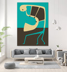 The Blues' Sax by Jazzberry Blue on GIANT ART - blue vector illustration