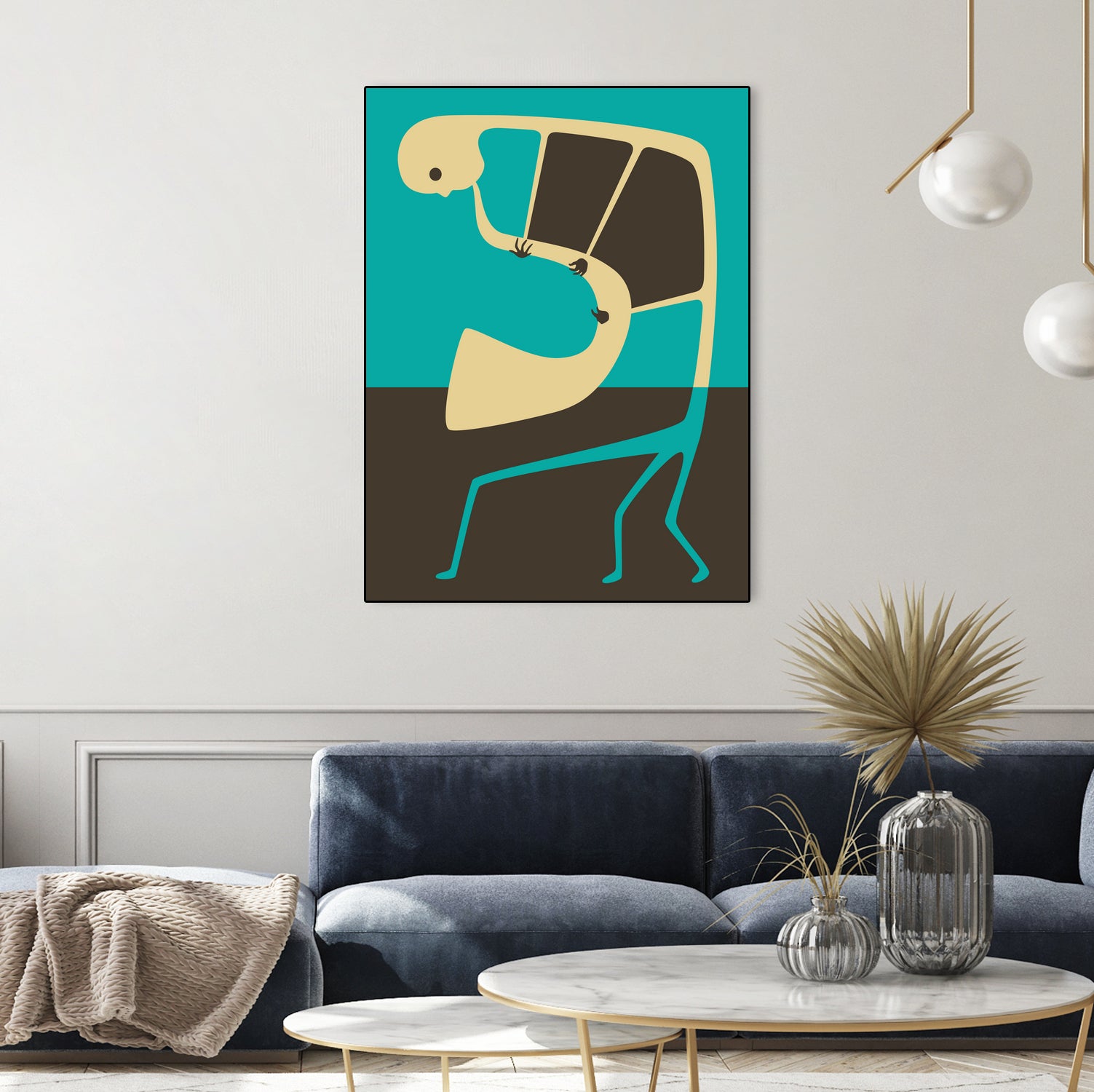 The Blues' Sax by Jazzberry Blue on GIANT ART - blue vector illustration