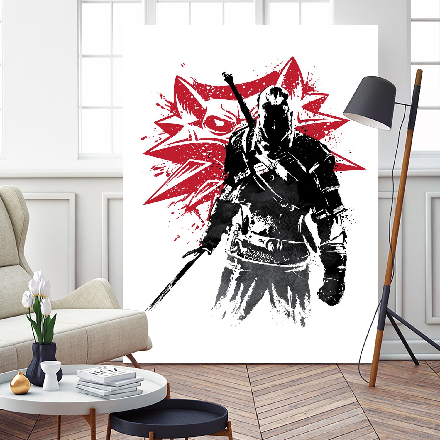 The Witcher sumi-e by Antonio Camarena on GIANT ART - white digital painting