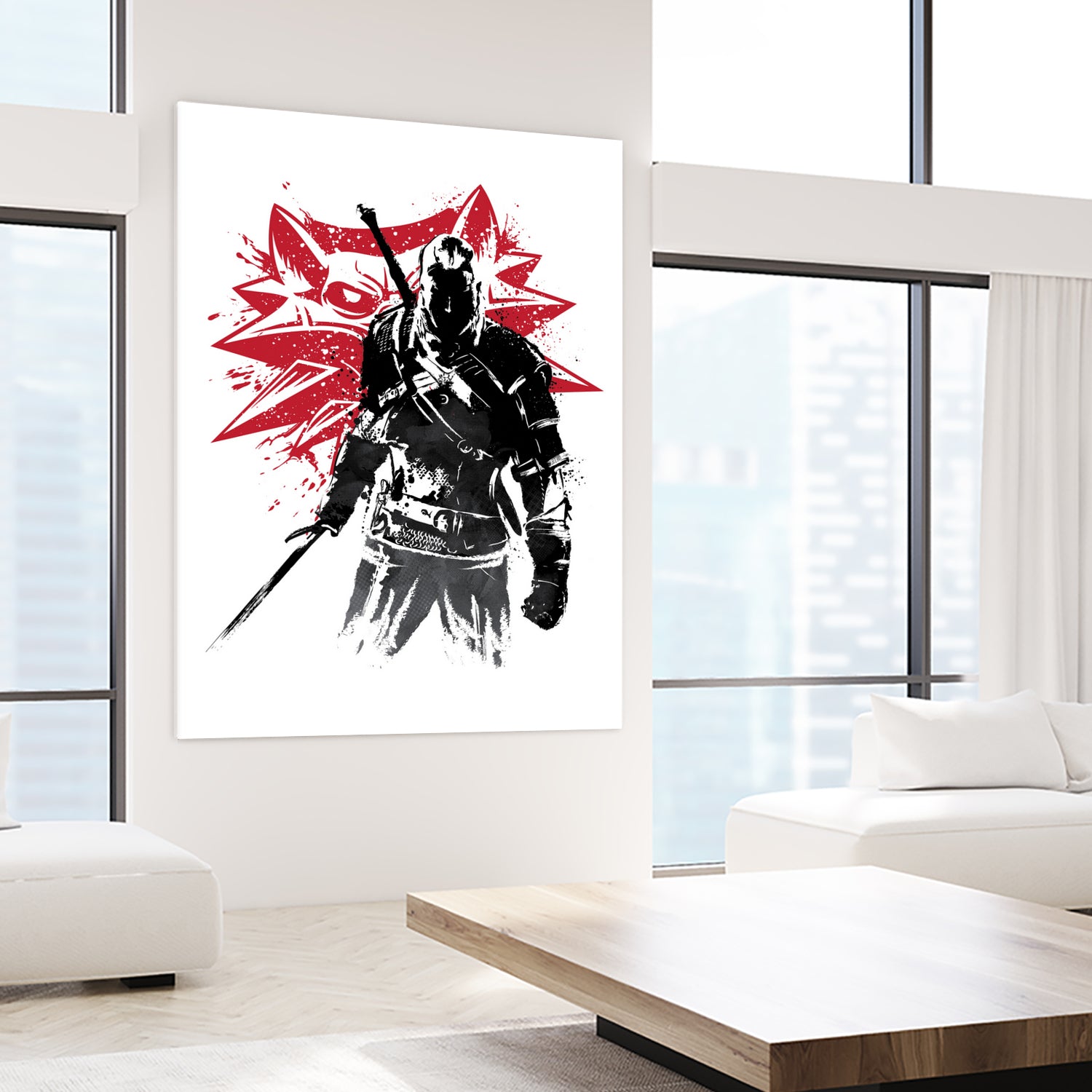 The Witcher sumi-e by Antonio Camarena on GIANT ART - white digital painting