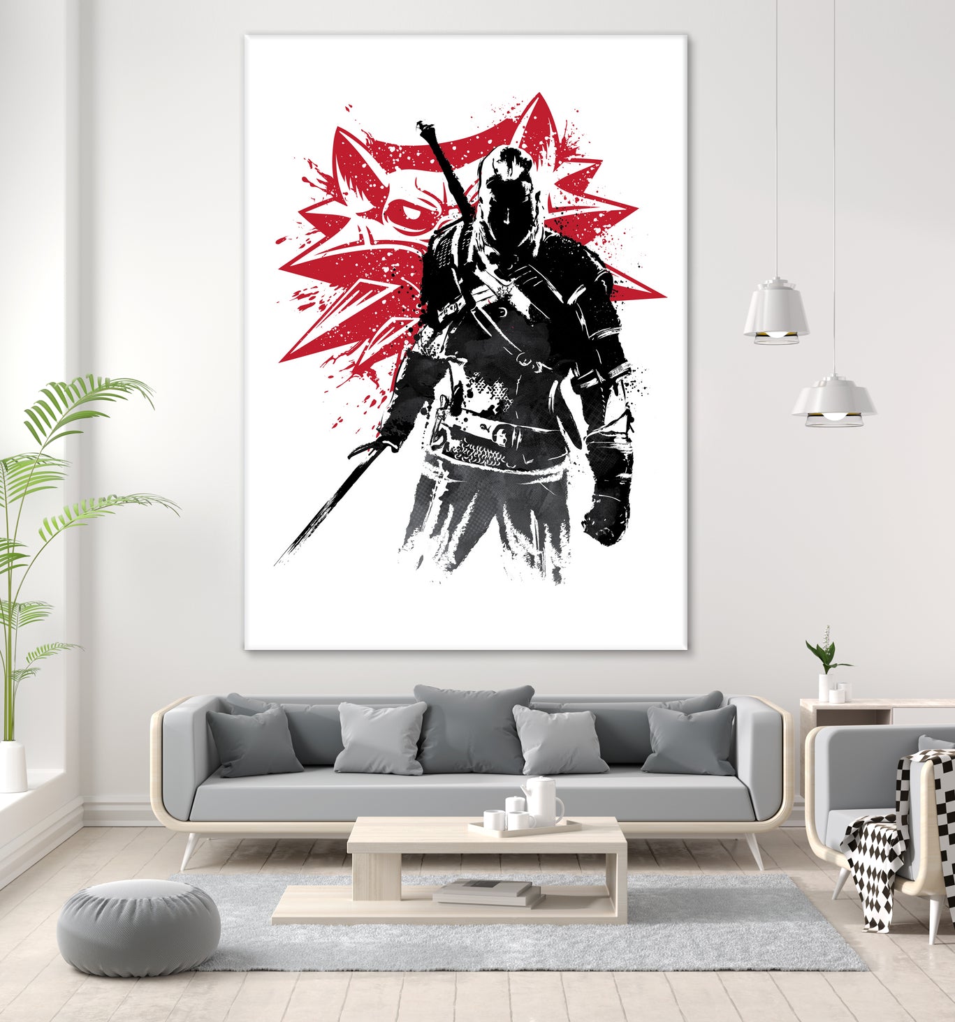 The Witcher sumi-e by Antonio Camarena on GIANT ART - white digital painting