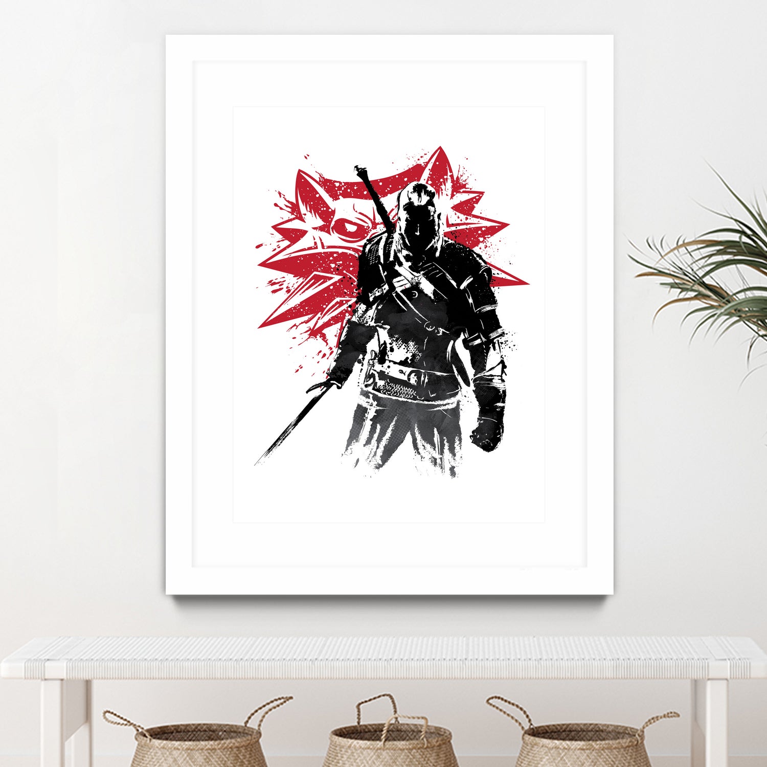 The Witcher sumi-e by Antonio Camarena on GIANT ART - white digital painting