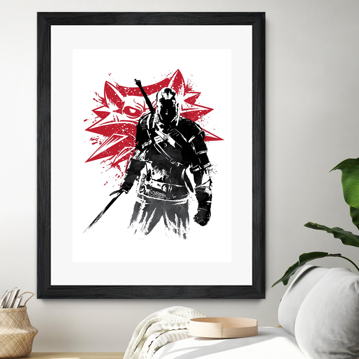 The Witcher sumi-e by Antonio Camarena on GIANT ART - white digital painting