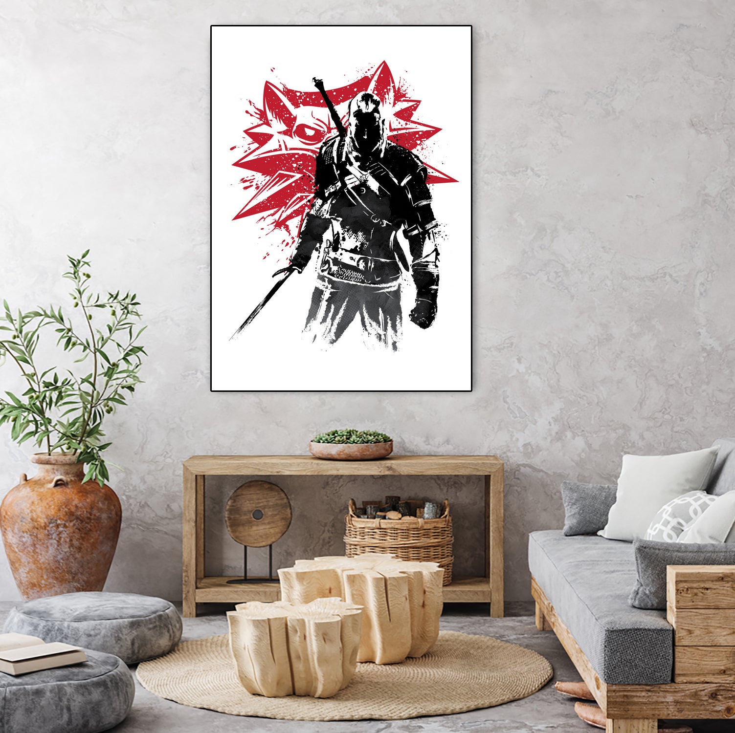 The Witcher sumi-e by Antonio Camarena on GIANT ART - white digital painting