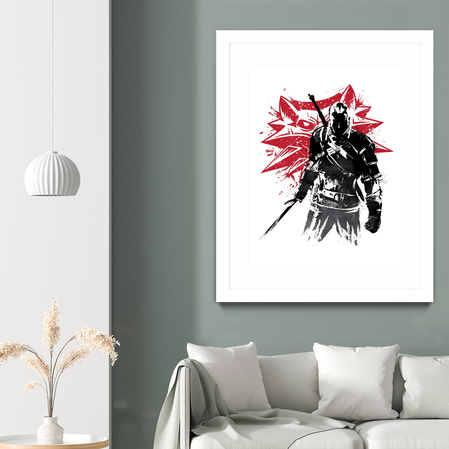 The Witcher sumi-e by Antonio Camarena on GIANT ART - white digital painting