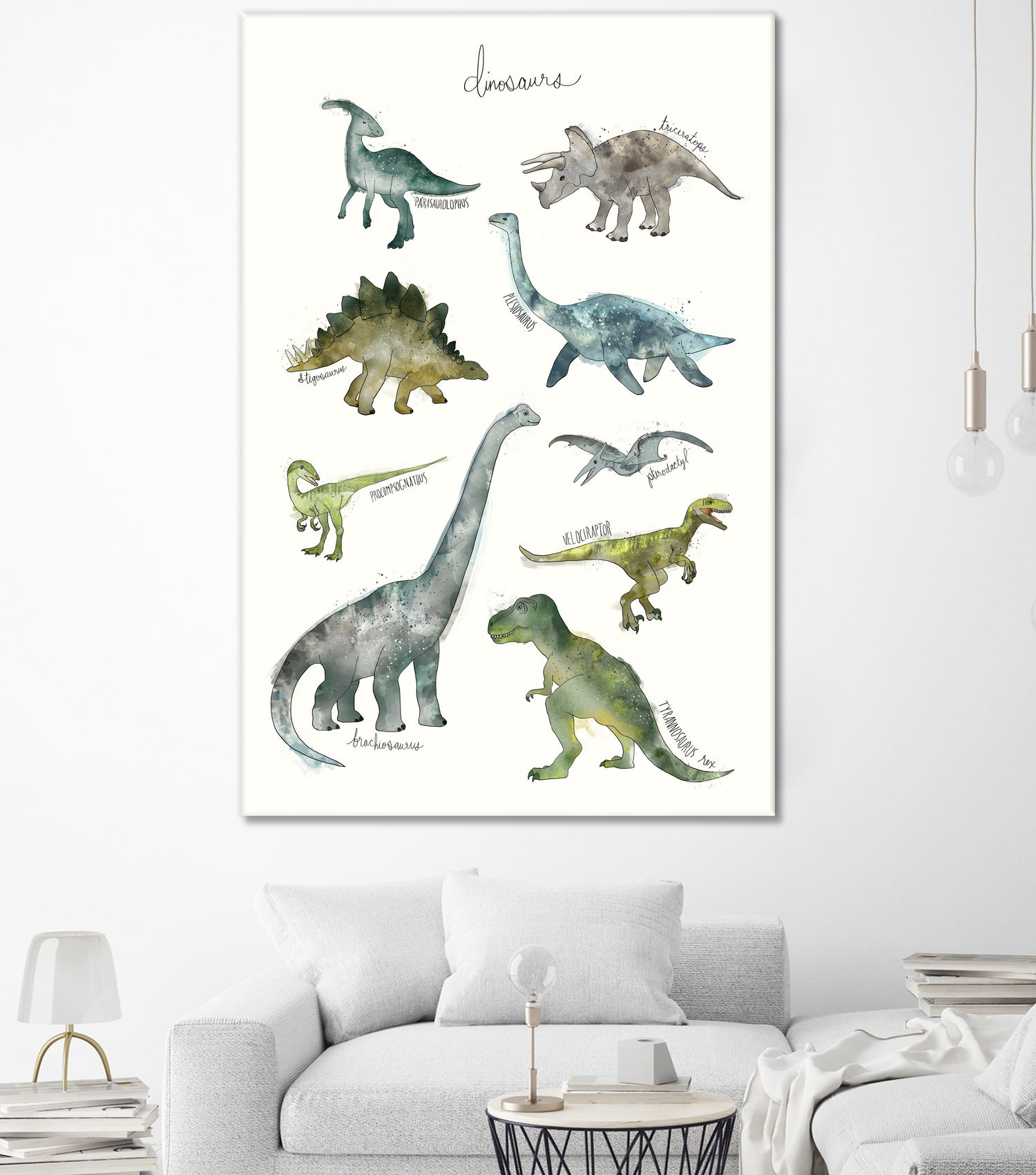 Dinosaurs by Amy Hamilton on GIANT ART - green mixed media