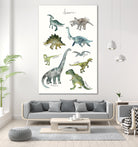 Dinosaurs by Amy Hamilton on GIANT ART - green mixed media