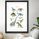 Dinosaurs by Amy Hamilton on GIANT ART - green mixed media