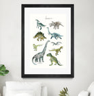 Dinosaurs by Amy Hamilton on GIANT ART - green mixed media