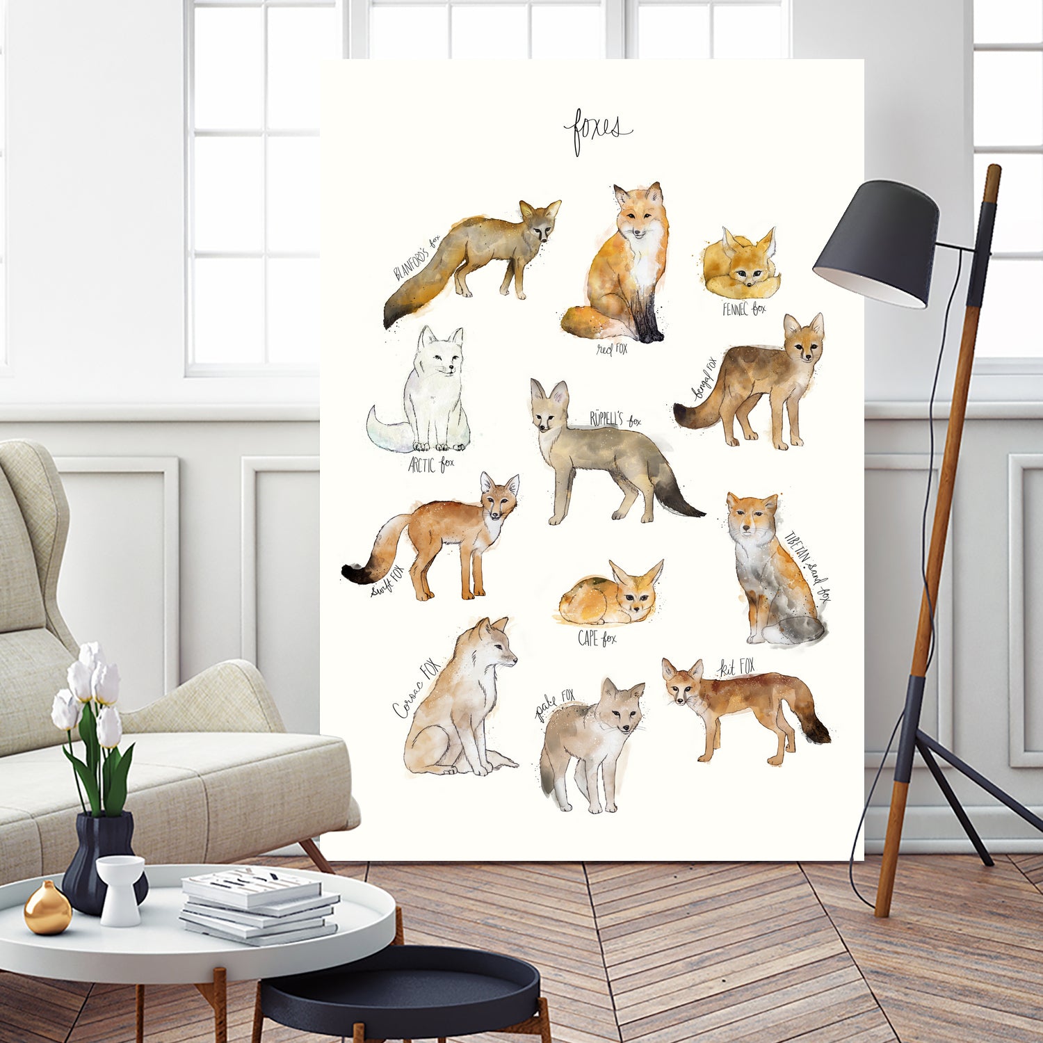 Foxes by Amy Hamilton on GIANT ART - brown mixed media