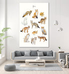 Foxes by Amy Hamilton on GIANT ART - brown mixed media