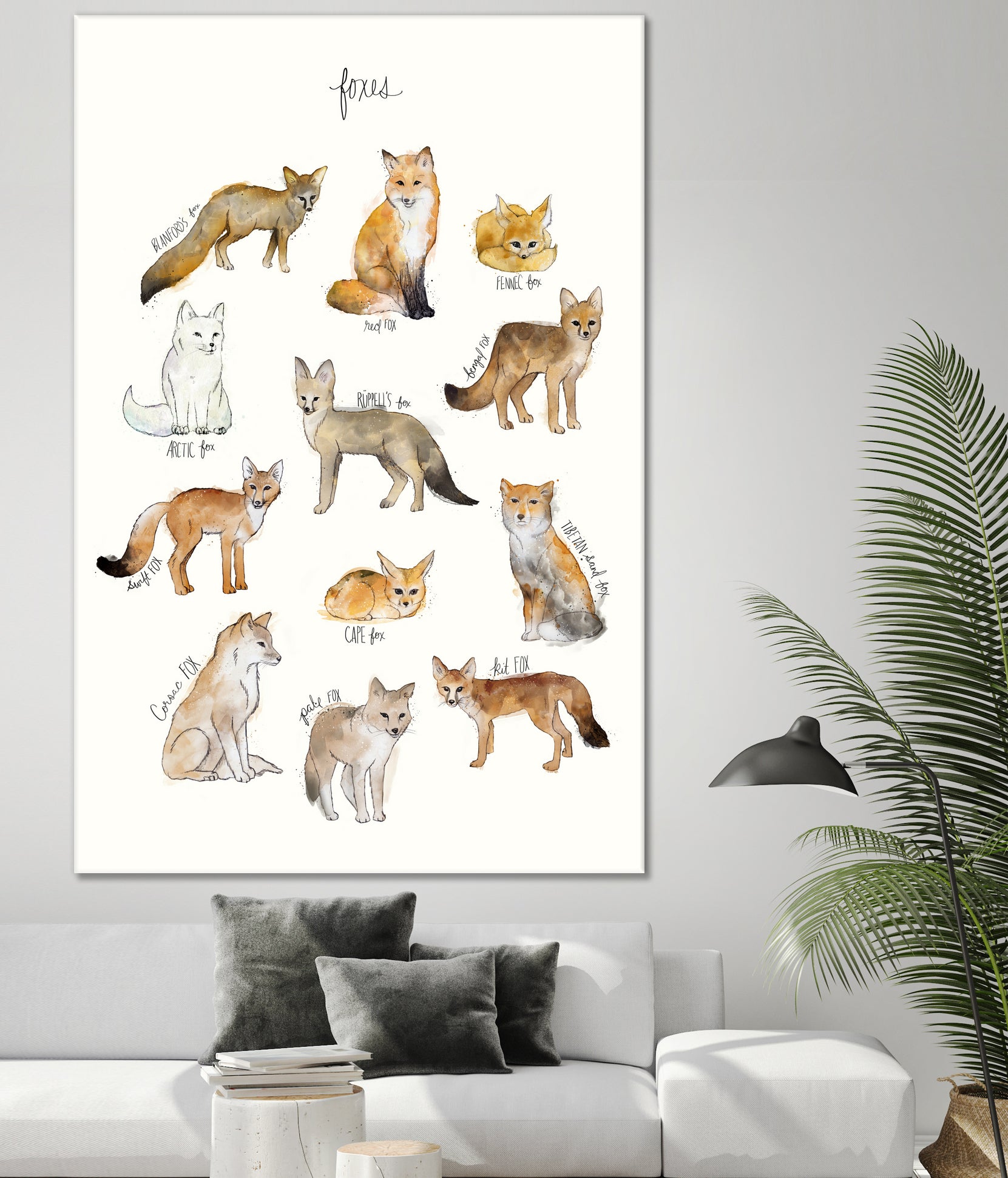 Foxes by Amy Hamilton on GIANT ART - brown mixed media