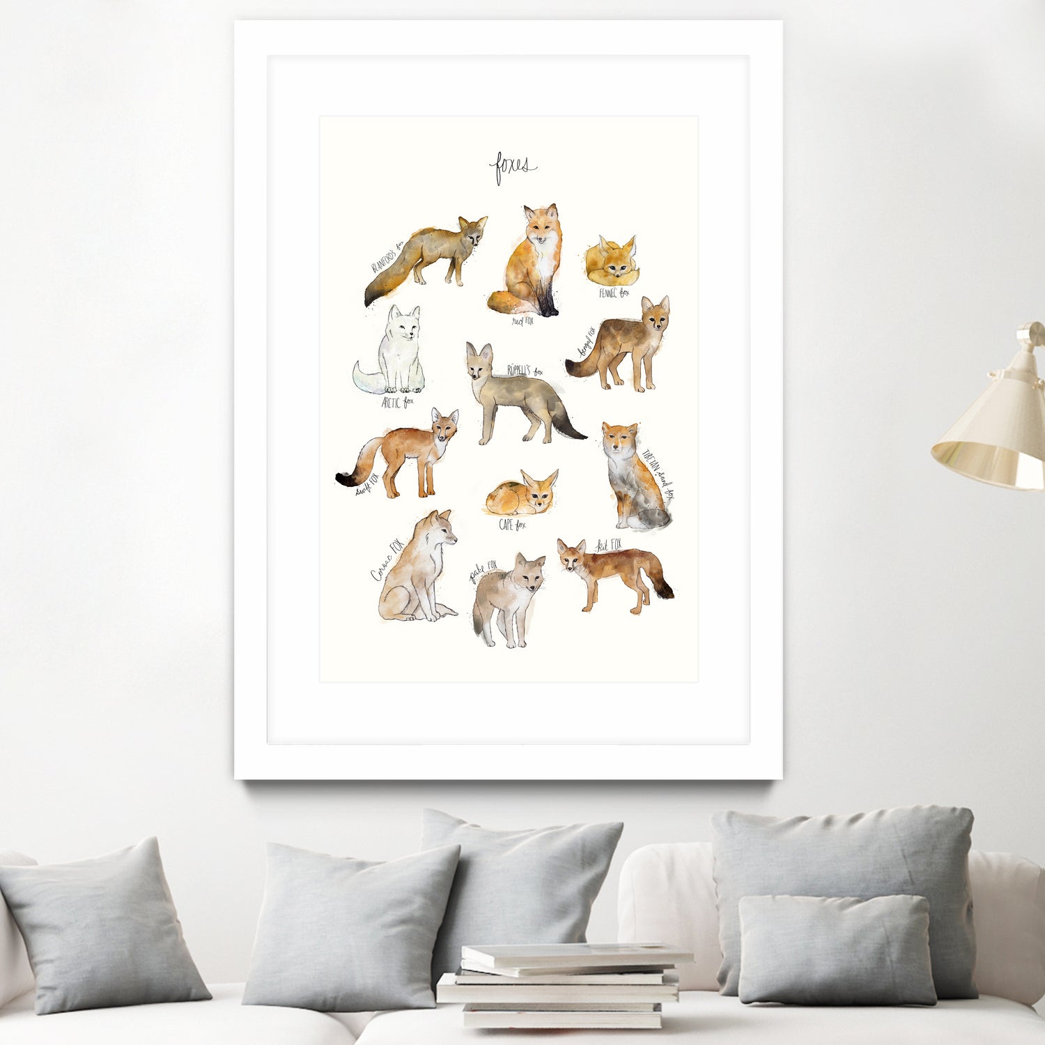 Foxes by Amy Hamilton on GIANT ART - brown mixed media