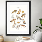 Foxes by Amy Hamilton on GIANT ART - brown mixed media