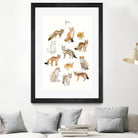 Foxes by Amy Hamilton on GIANT ART - brown mixed media