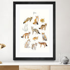 Foxes by Amy Hamilton on GIANT ART - brown mixed media