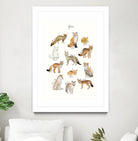 Foxes by Amy Hamilton on GIANT ART - brown mixed media