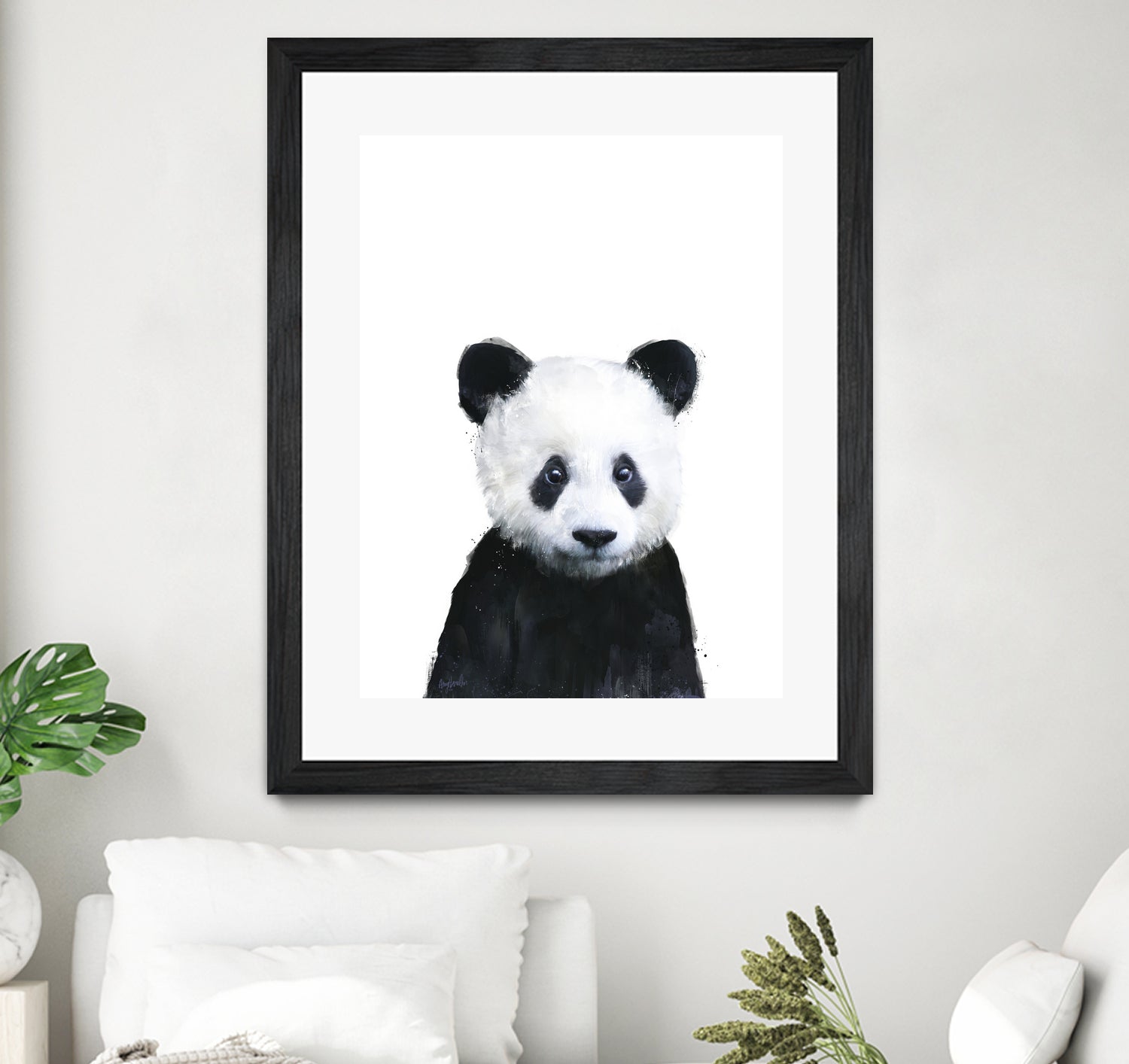 Little Panda by Amy Hamilton on GIANT ART - white digital painting