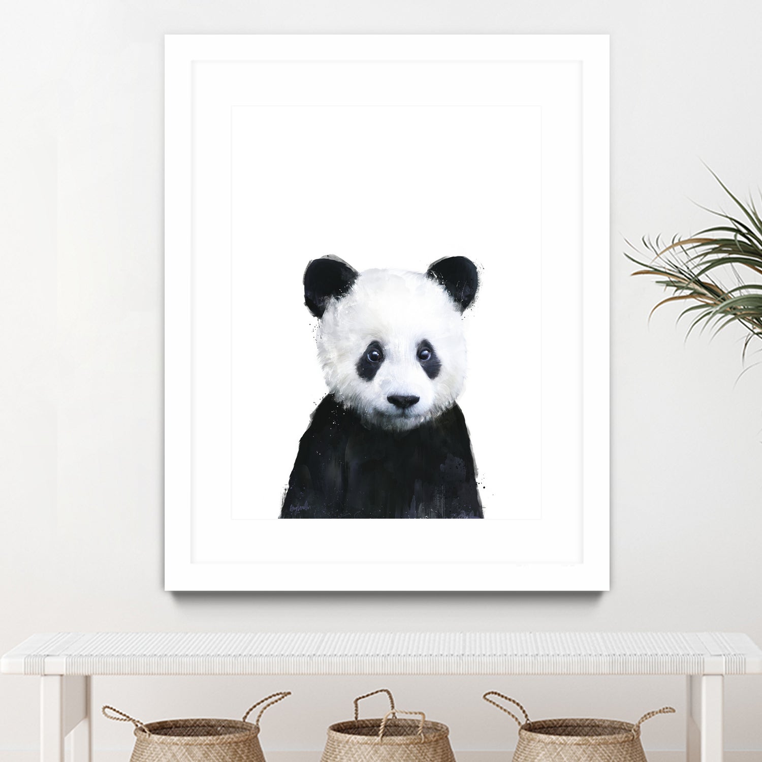 Little Panda by Amy Hamilton on GIANT ART - white digital painting