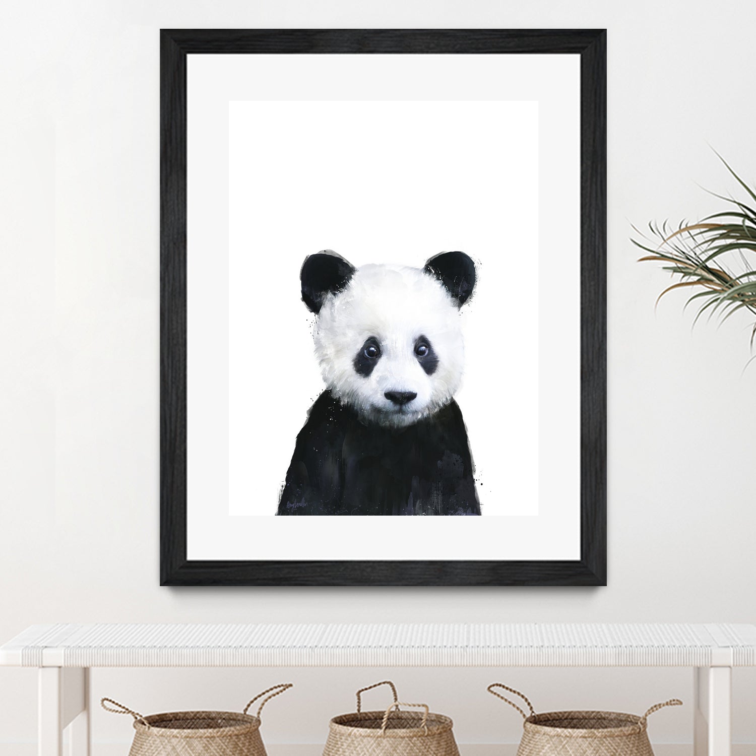 Little Panda by Amy Hamilton on GIANT ART - white digital painting