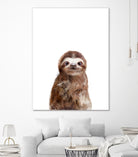 Little Sloth by Amy Hamilton on GIANT ART - brown digital painting