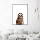 Little Sloth by Amy Hamilton on GIANT ART - brown digital painting