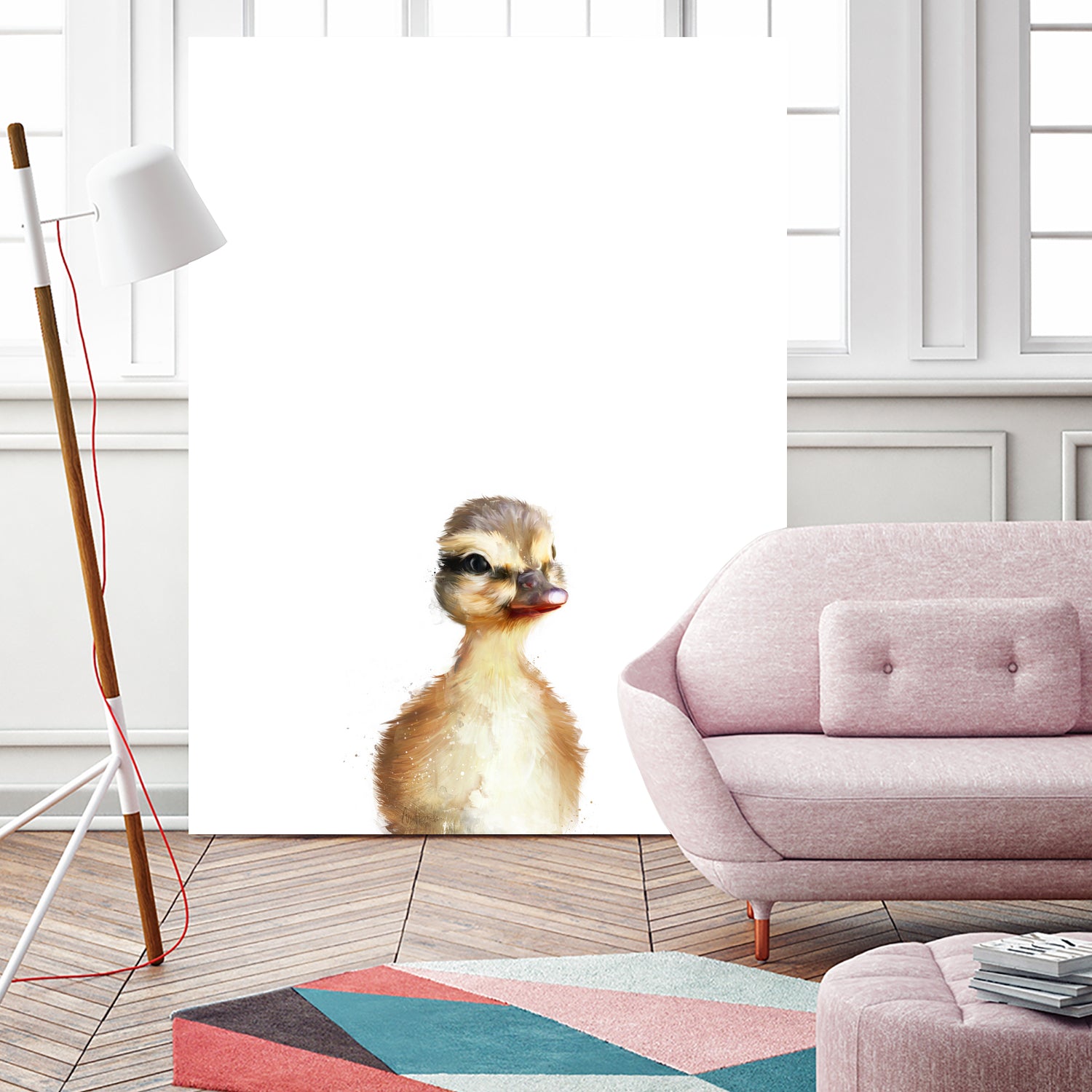 Little Duck by Amy Hamilton on GIANT ART - yellow digital painting