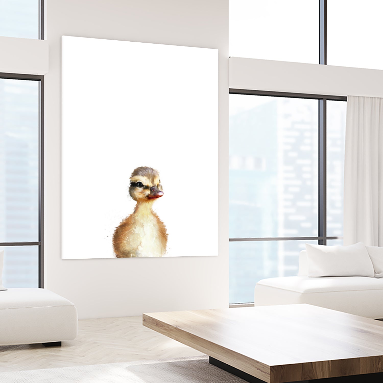 Little Duck by Amy Hamilton on GIANT ART - yellow digital painting