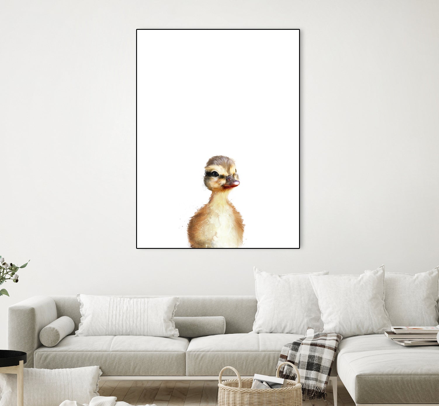 Little Duck by Amy Hamilton on GIANT ART - yellow digital painting