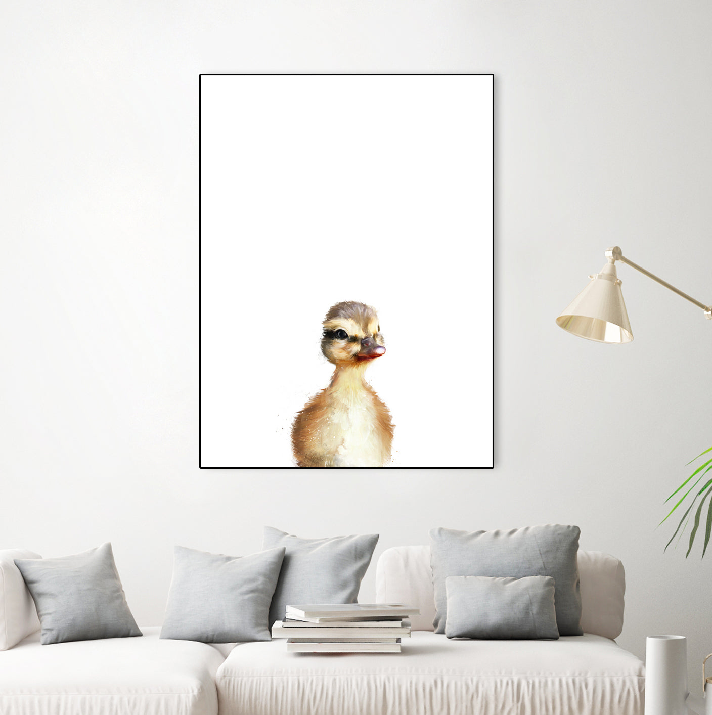 Little Duck by Amy Hamilton on GIANT ART - yellow digital painting