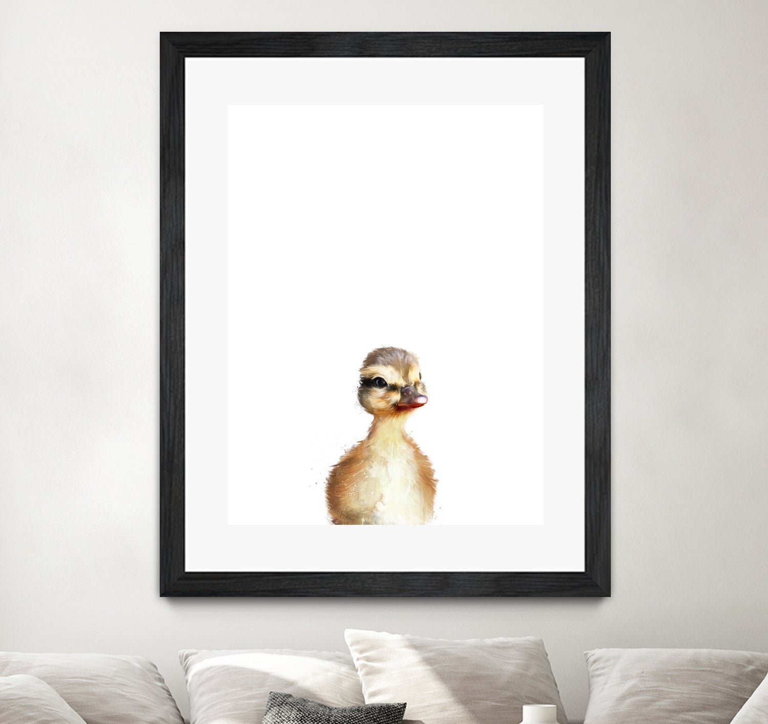 Little Duck by Amy Hamilton on GIANT ART - yellow digital painting