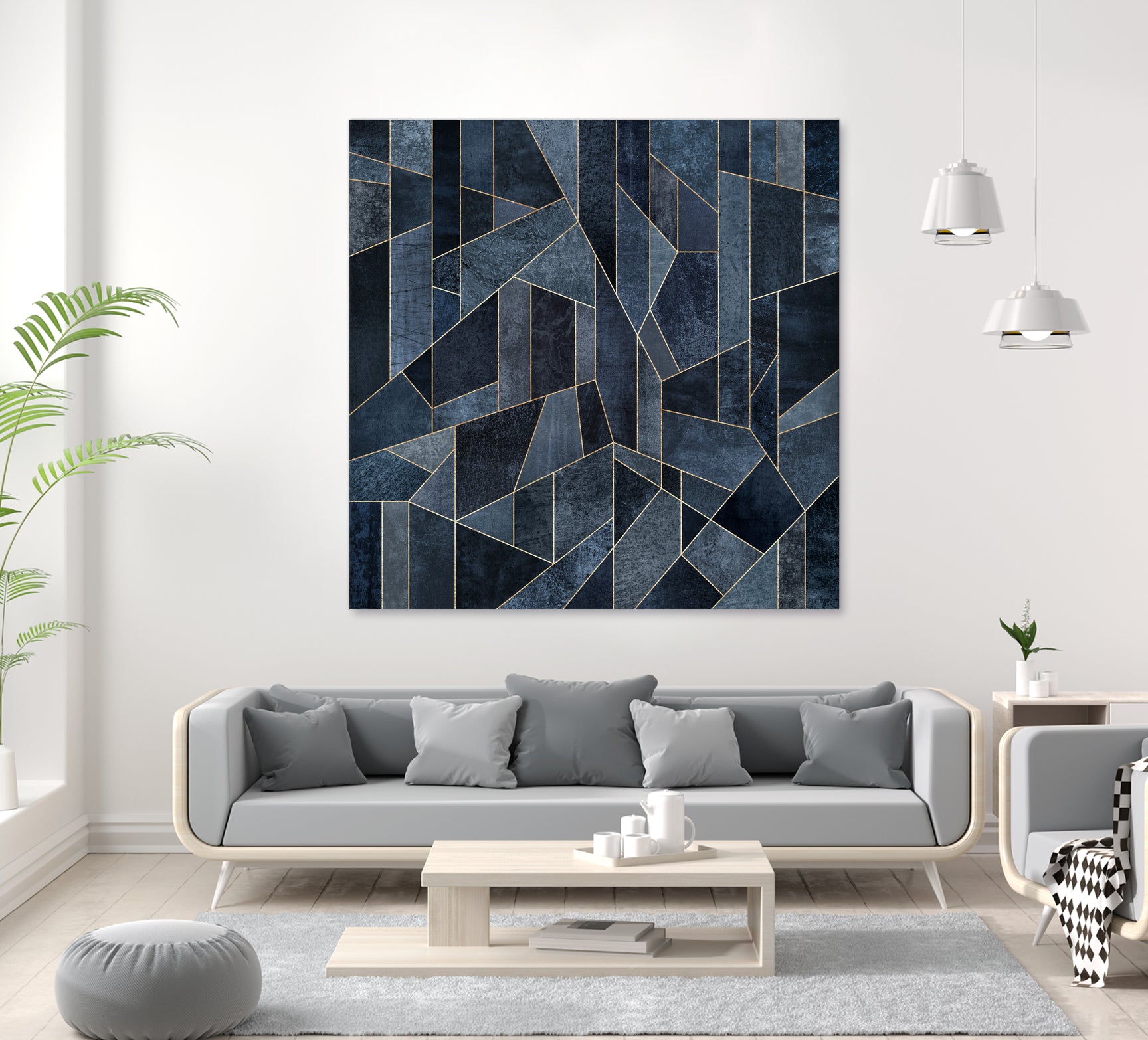 Skyscraper 1 by Elisabeth Fredriksson on GIANT ART - blue digital painting