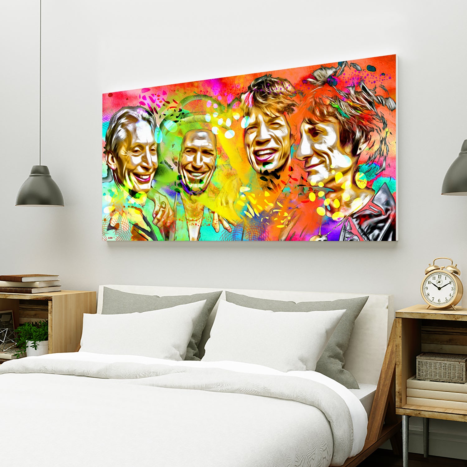 The Rolling Stones by Daniel Janda on GIANT ART - yellow digital painting