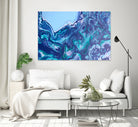 Whisper by L. Renee Jones on GIANT ART - blue mixed media