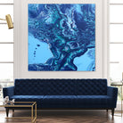 Vesuvius by L. Renee Jones on GIANT ART - blue mixed media