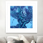 Vesuvius by L. Renee Jones on GIANT ART - blue mixed media