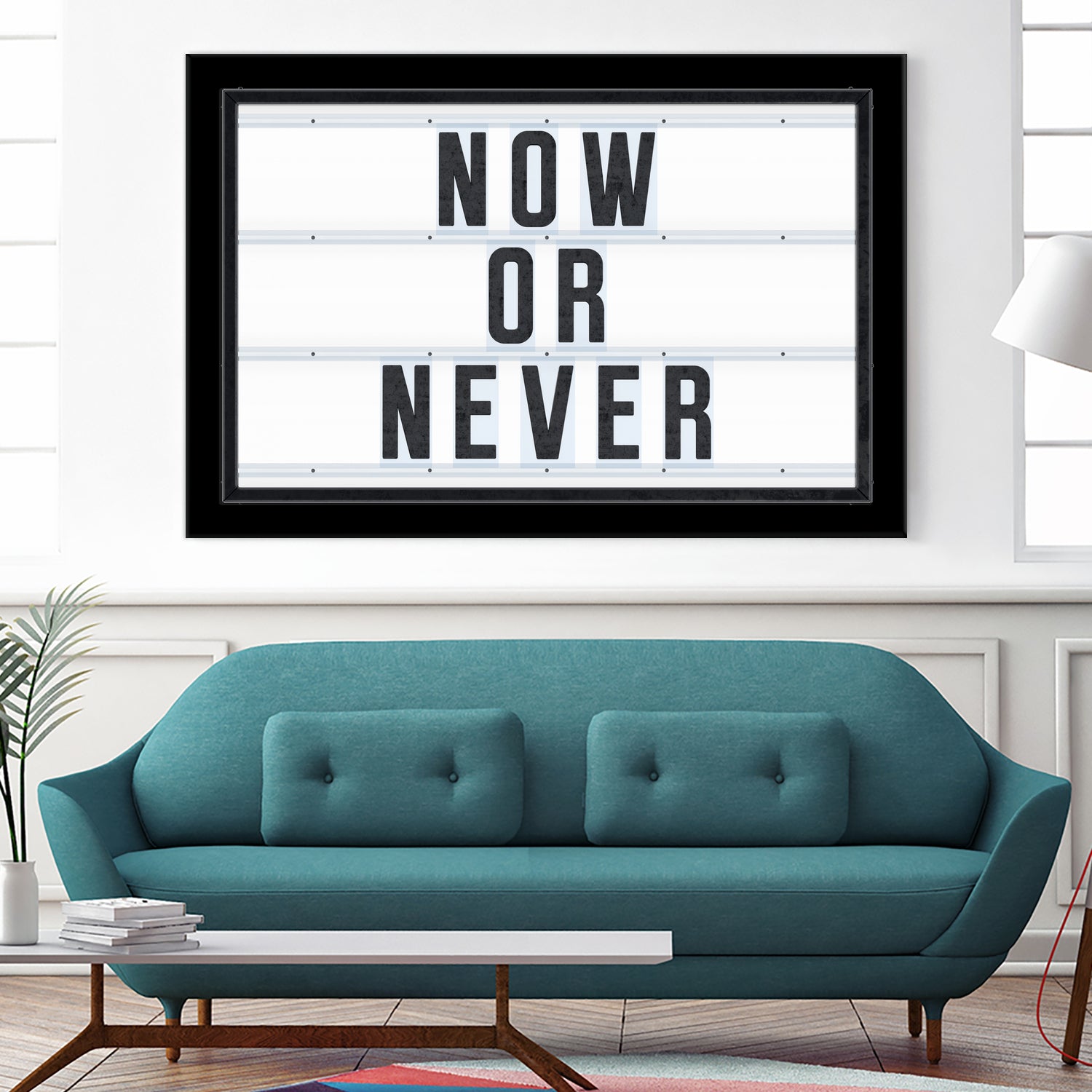 Now or Never by Art Frankenberg on GIANT ART - white typography