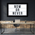 Now or Never by Art Frankenberg on GIANT ART - white typography