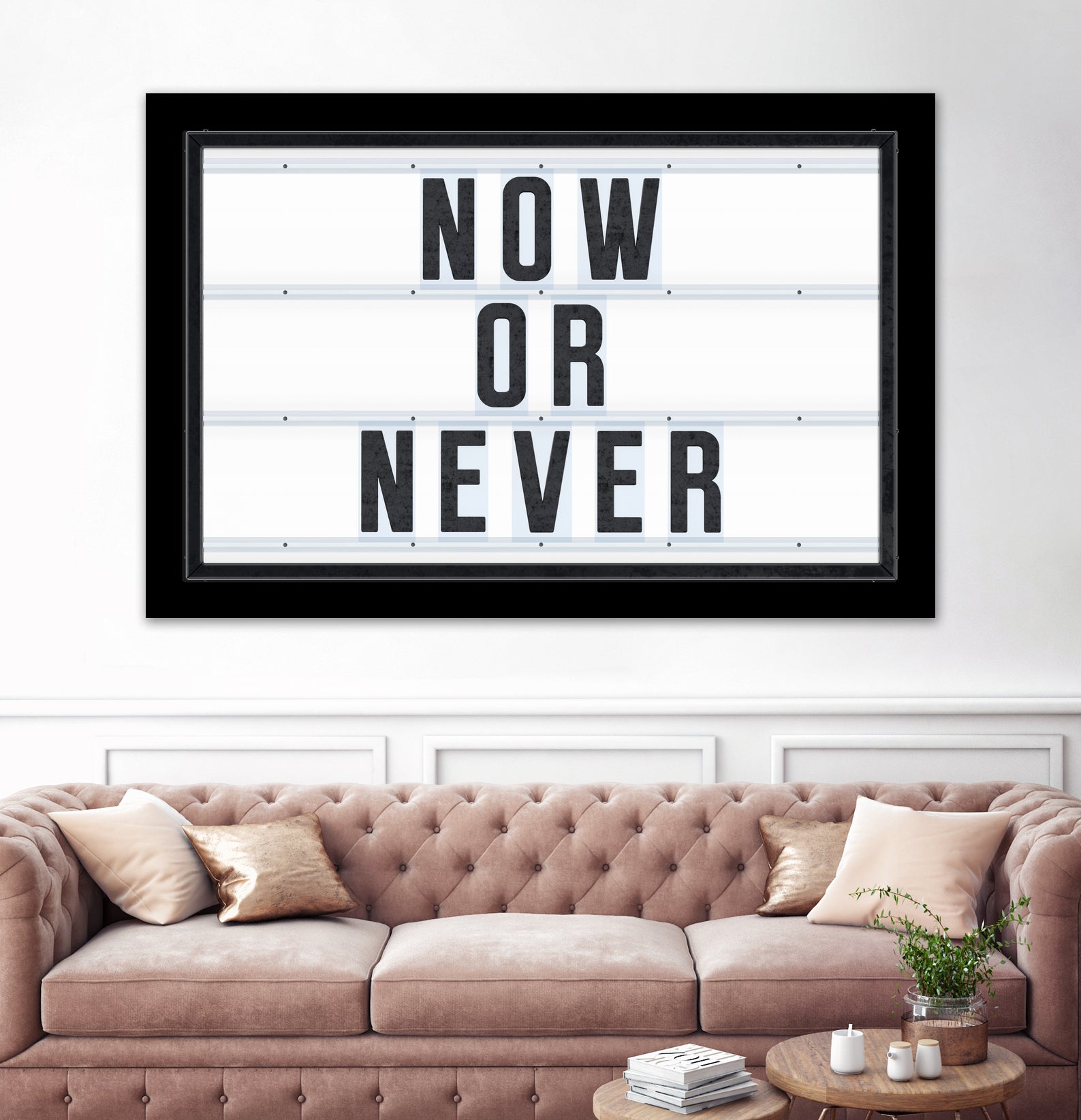 Now or Never by Art Frankenberg on GIANT ART - white typography