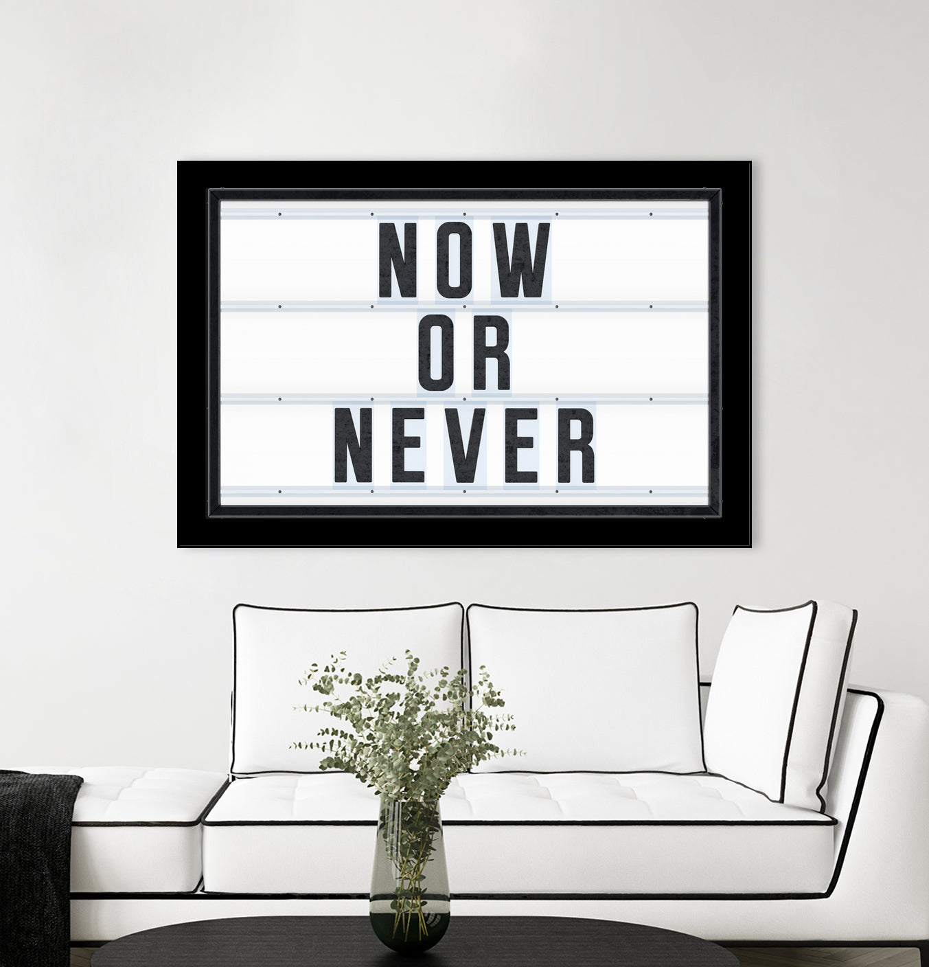 Now or Never by Art Frankenberg on GIANT ART - white typography