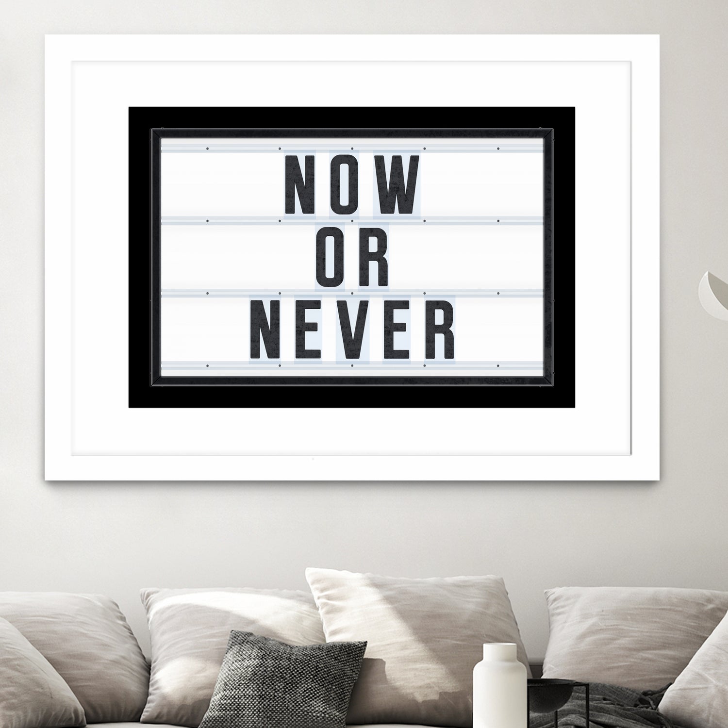 Now or Never by Art Frankenberg on GIANT ART - white typography