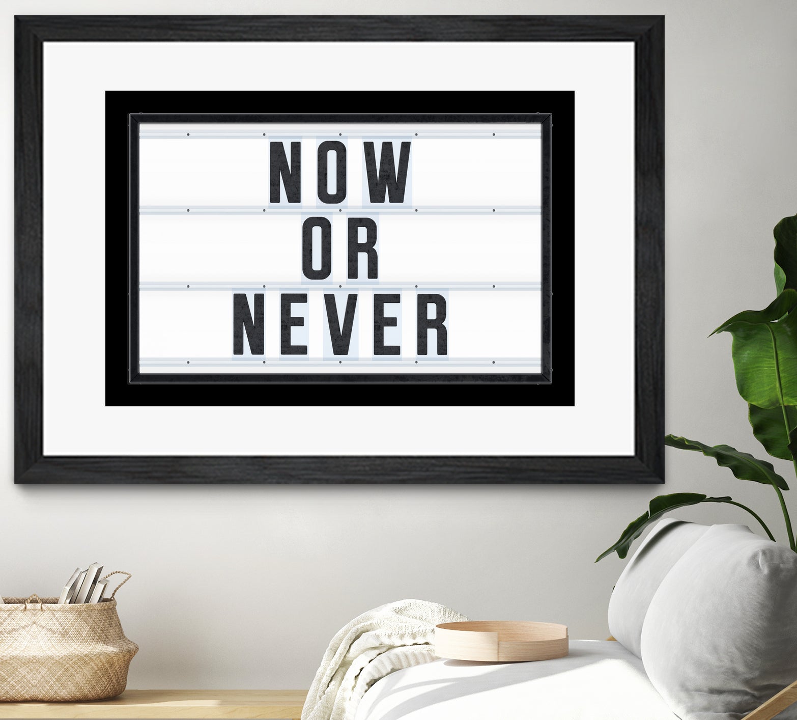 Now or Never by Art Frankenberg on GIANT ART - white typography