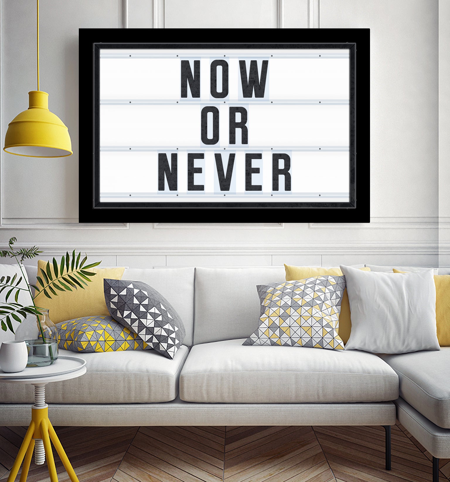 Now or Never by Art Frankenberg on GIANT ART - white typography