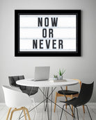 Now or Never by Art Frankenberg on GIANT ART - white typography