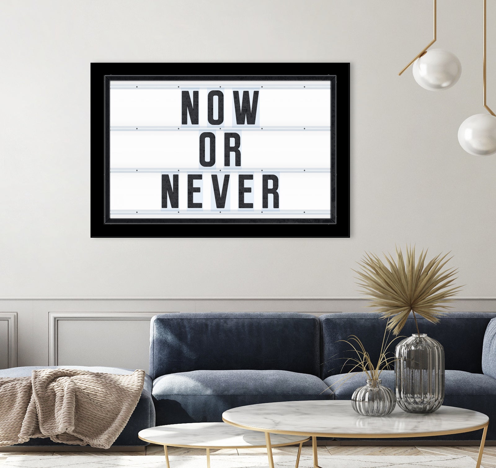 Now or Never by Art Frankenberg on GIANT ART - white typography